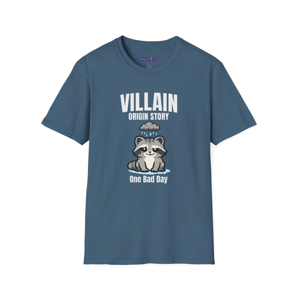 "Villain Origin Story: One Bad Day" Raccoon T-Shirt
