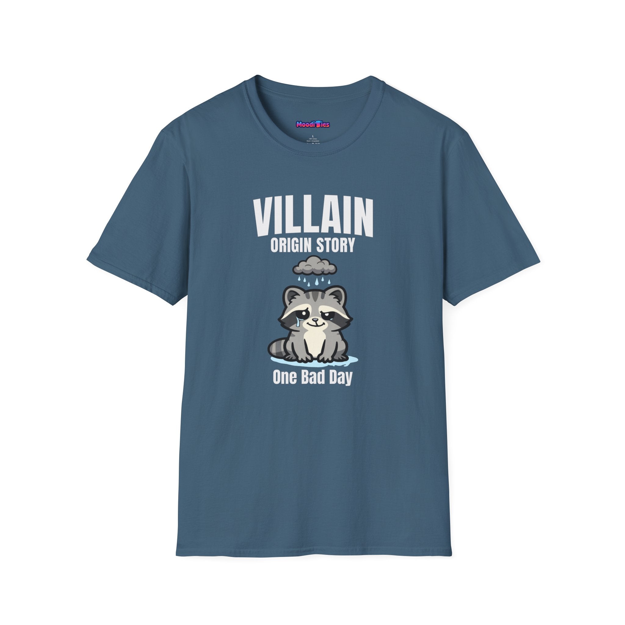 "Villain Origin Story: One Bad Day" Raccoon T-Shirt