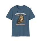 "My Spirit Animal: Owl (Too Tired To Care)" T-Shirt