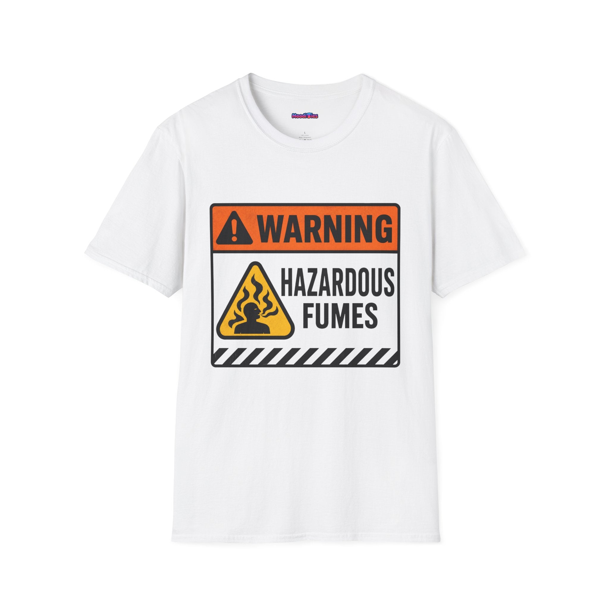 "Warning: Hazardous Fumes" Warning Sign T-Shirt
