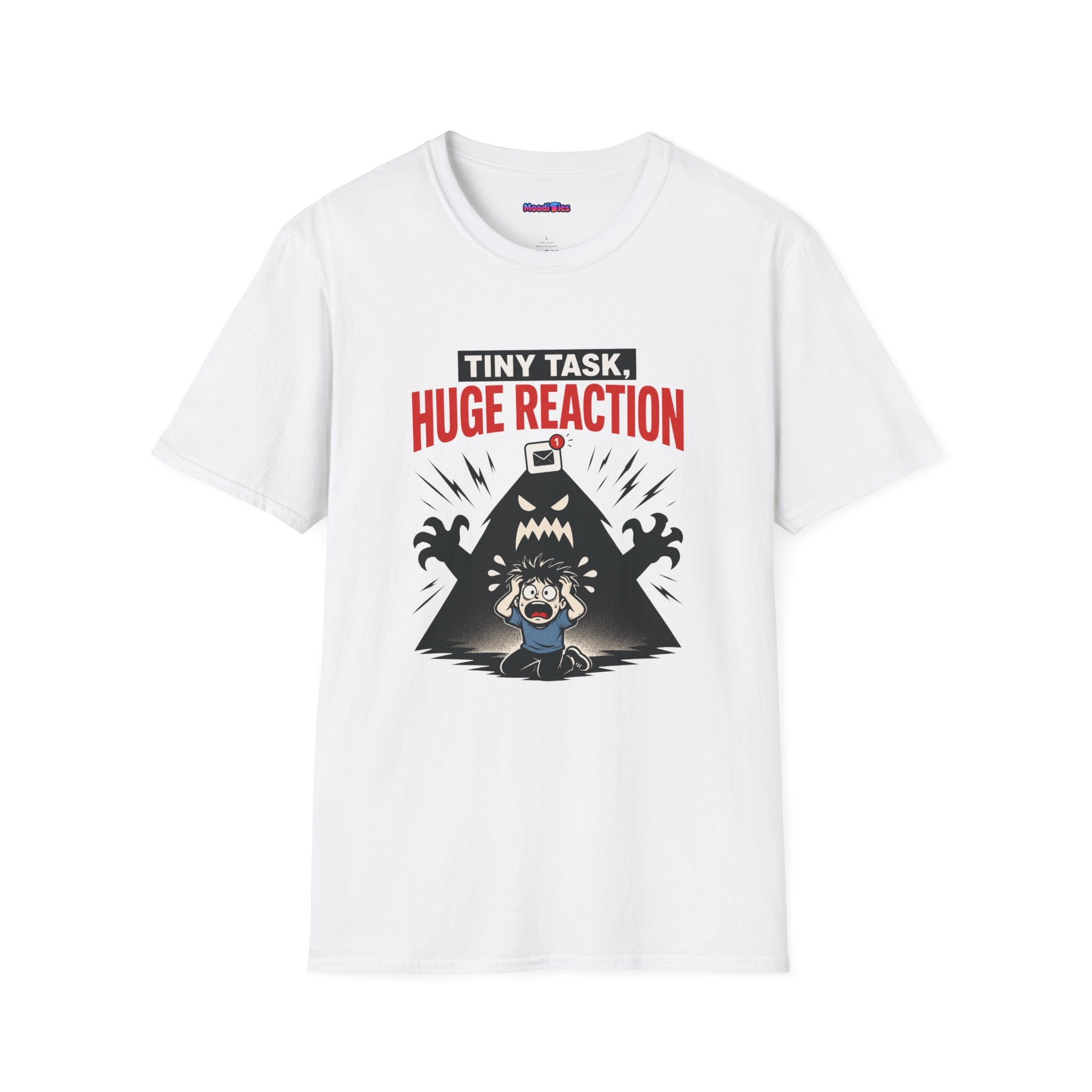"Tiny Task, Huge Reaction" E-Mail Monster T-Shirt