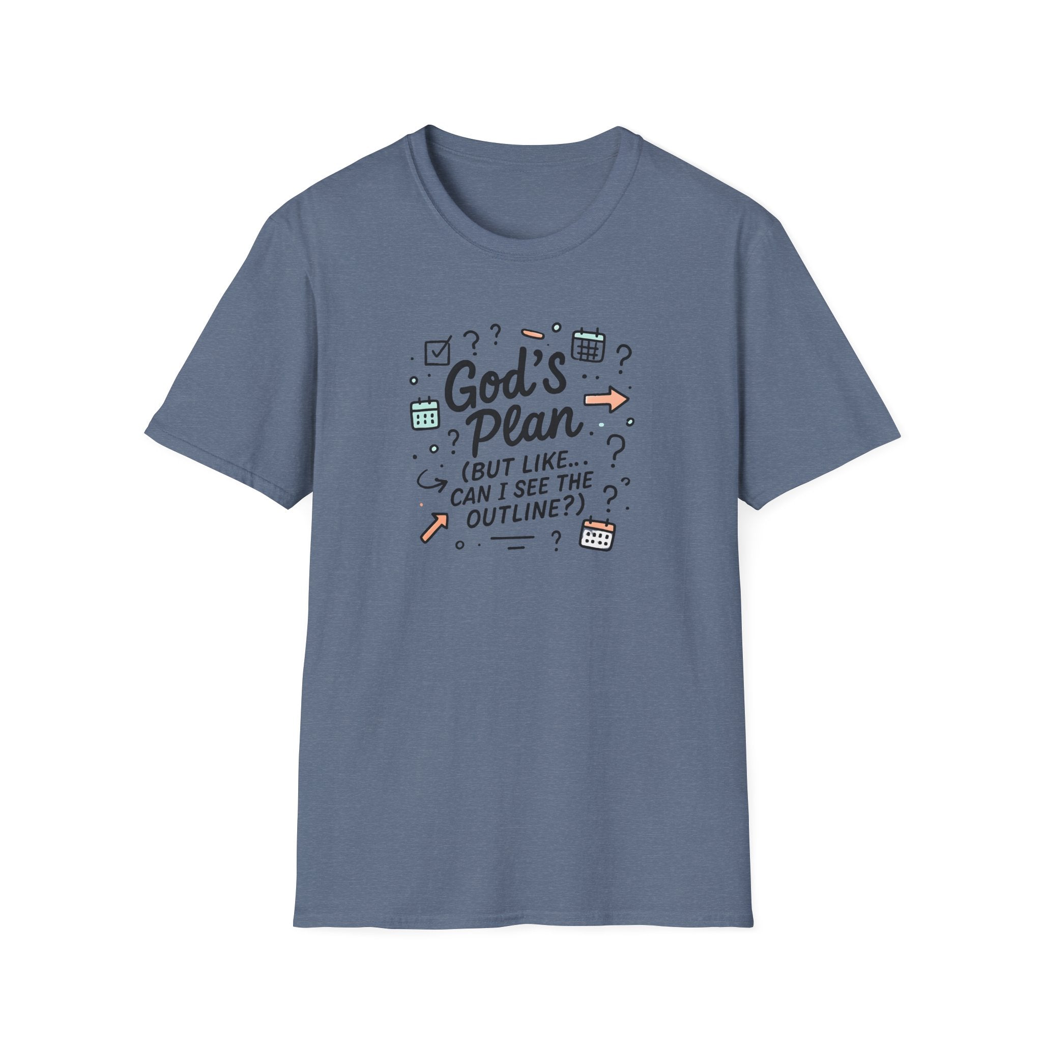 "God's Plan (But Like … Can I See The Outline?)" T-Shirt