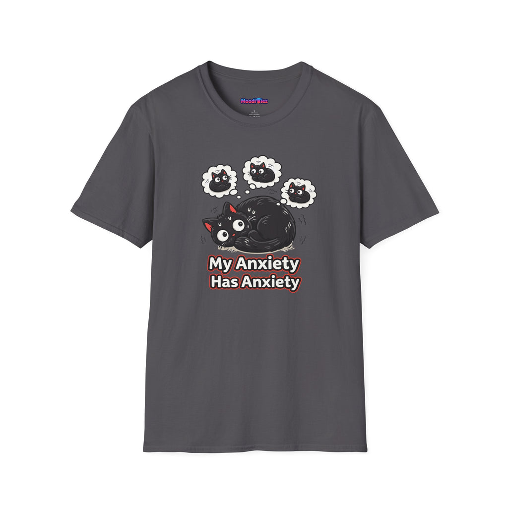 "My Anxiety Has Anxiety" Cute Anxiety Cat T-Shirt