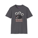 "My Anxiety Has Anxiety" Cute Anxiety Cat T-Shirt