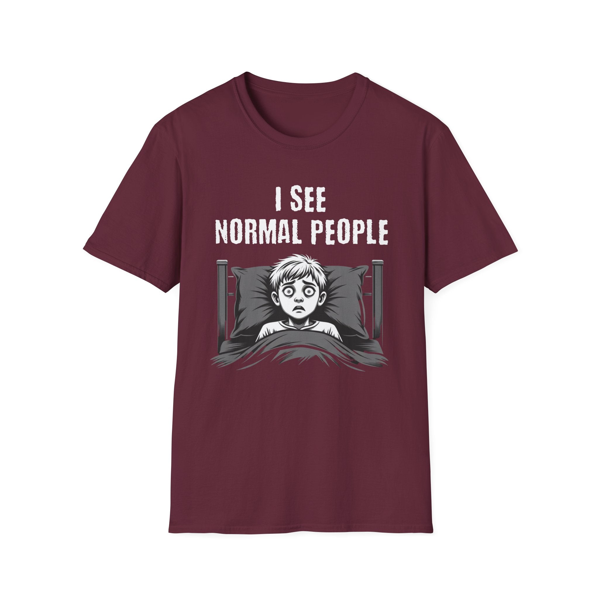 "I See Normal People" Spooked Boy T-Shirt
