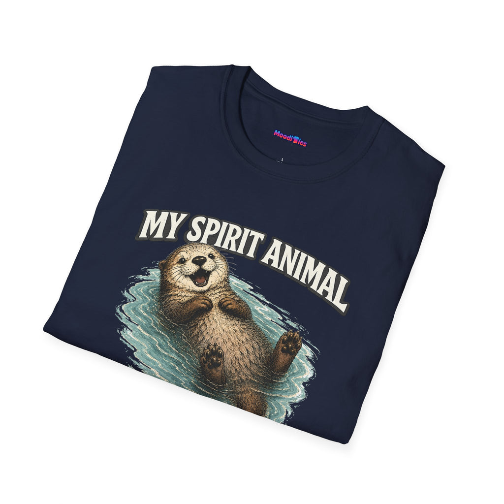 "My Spirit Animal: Otter (Floating Through Life)" T-Shirt