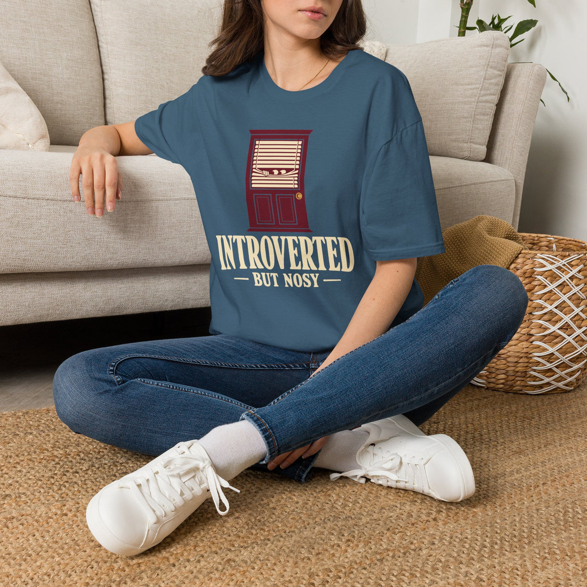 “Introverted But Nosy” Spying Eyes T-Shirt