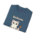 "Delicate. Like a Bomb." Cat T-Shirt