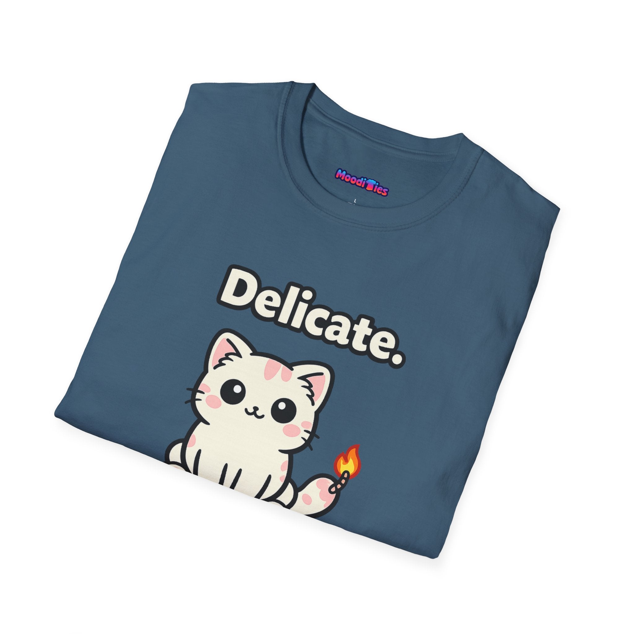"Delicate. Like a Bomb." Cat T-Shirt