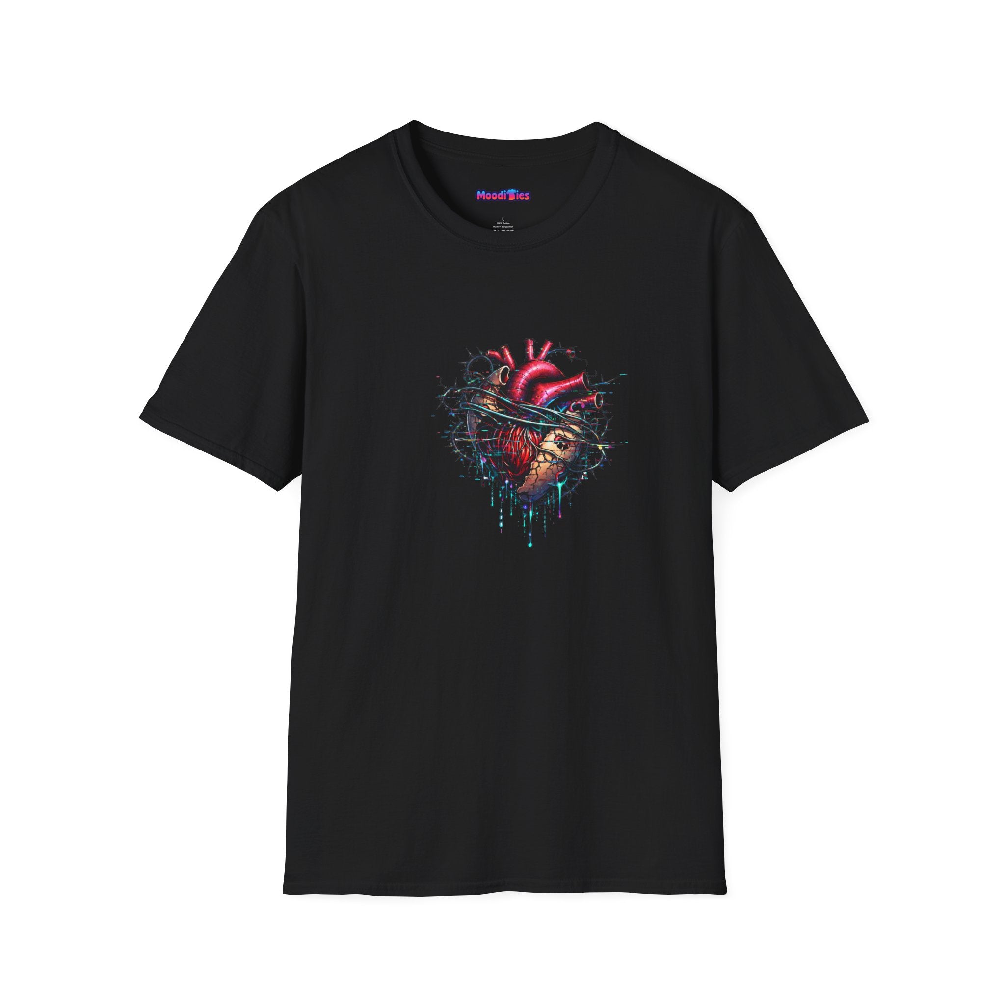 Entangled Heart T-Shirt — X-Ray Anatomical Heart Graphic Tee
