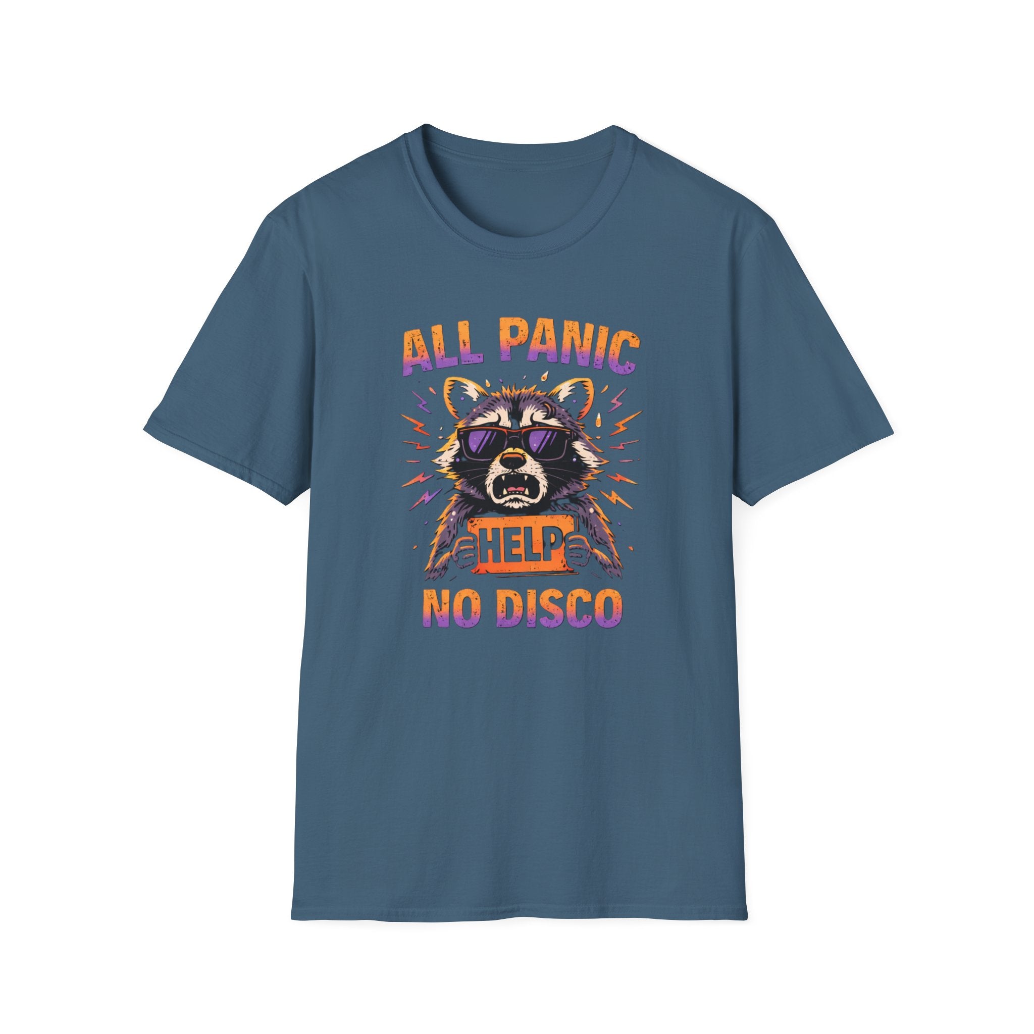 "All Panic, No Disco" Raccoon T-Shirt