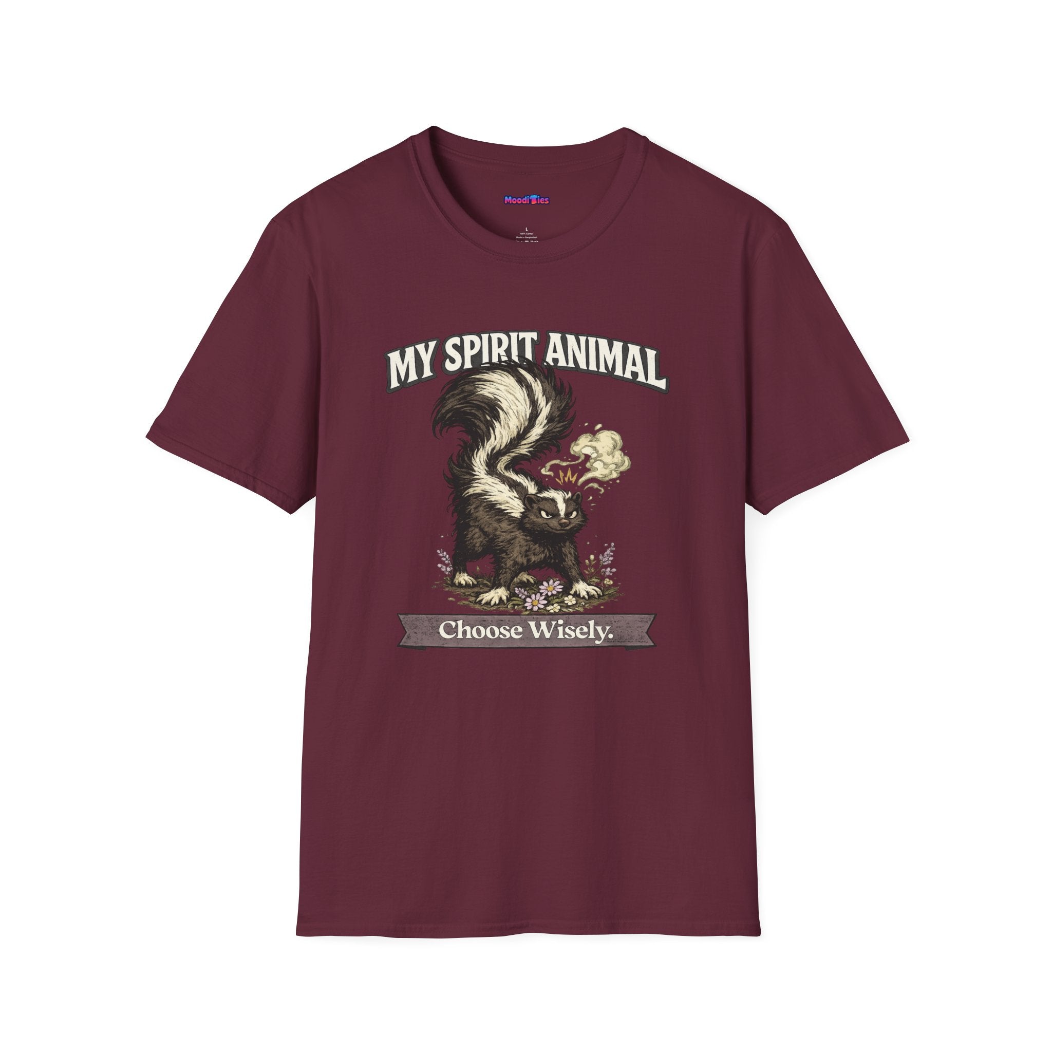 "My Spirit Animal: Skunk (Choose Wisely)" T-Shirt