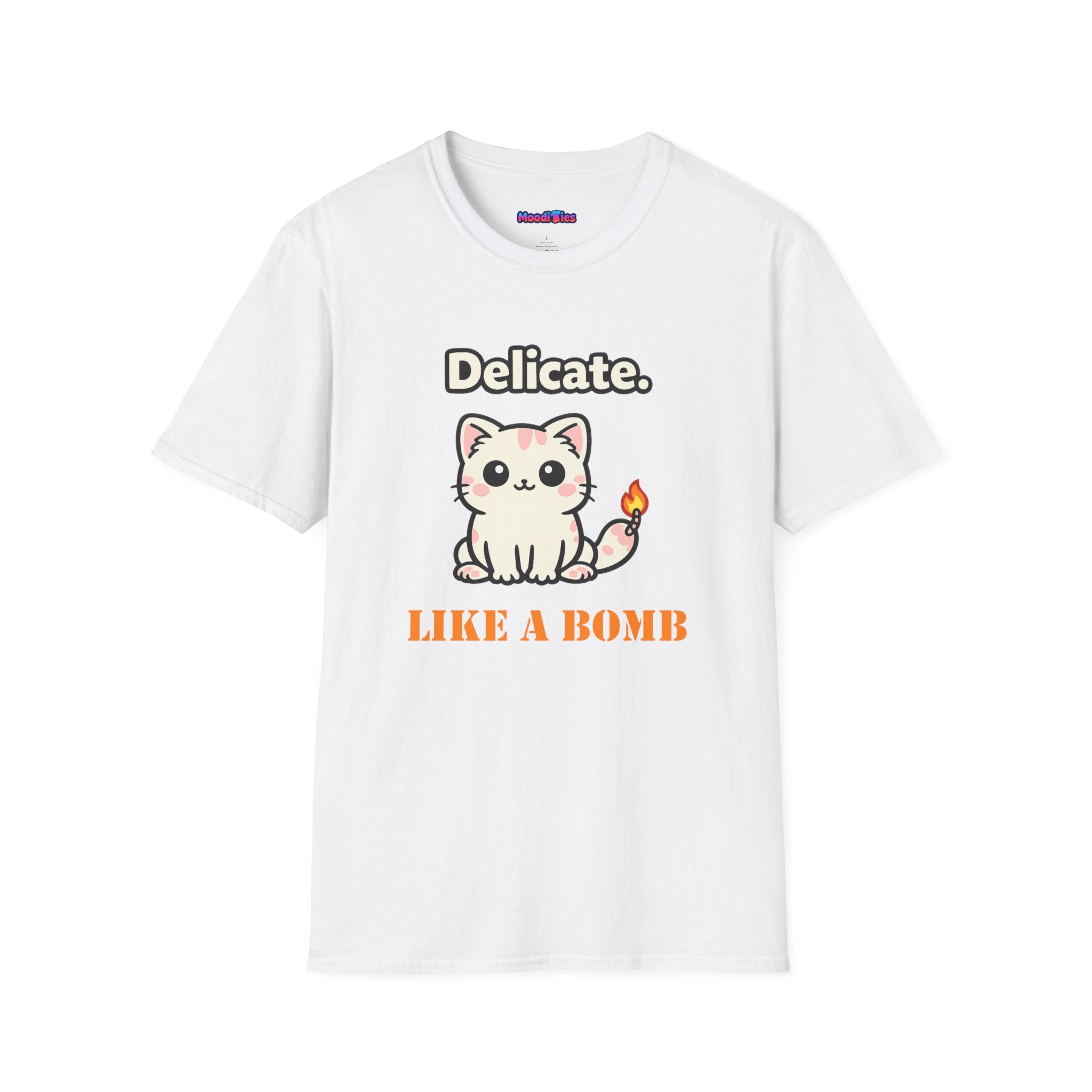 "Delicate. Like a Bomb." Cat T-Shirt
