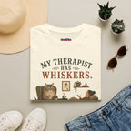 "My Therapist Has Whiskers." Therapy Cat T-Shirt