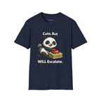 "Cute, But Will Escalate" Danger Panda T-Shirt
