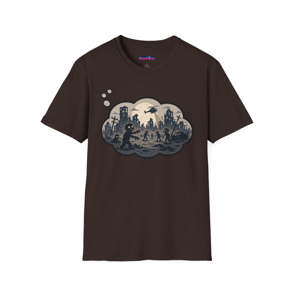 "Zombie Apocalypse" Anxiety Thought Bubble T-Shirt