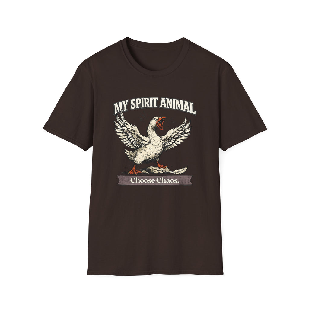 "My Spirit Animal: Goose (Choose Chaos)" T-Shirt