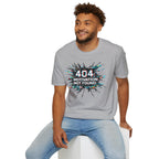 "404 Motivation Not Found" Glitch Gamer Humor T-Shirt