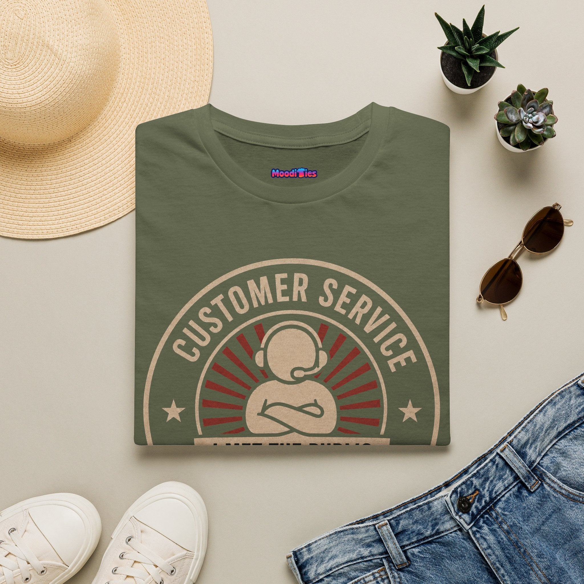 "Customer Service Survivor: I Met The Public, I’m Not Impressed" T-Shirt