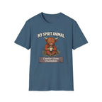 "My Spirit Animal: Highland Cow (Comfort Zone Champion)" T-Shirt