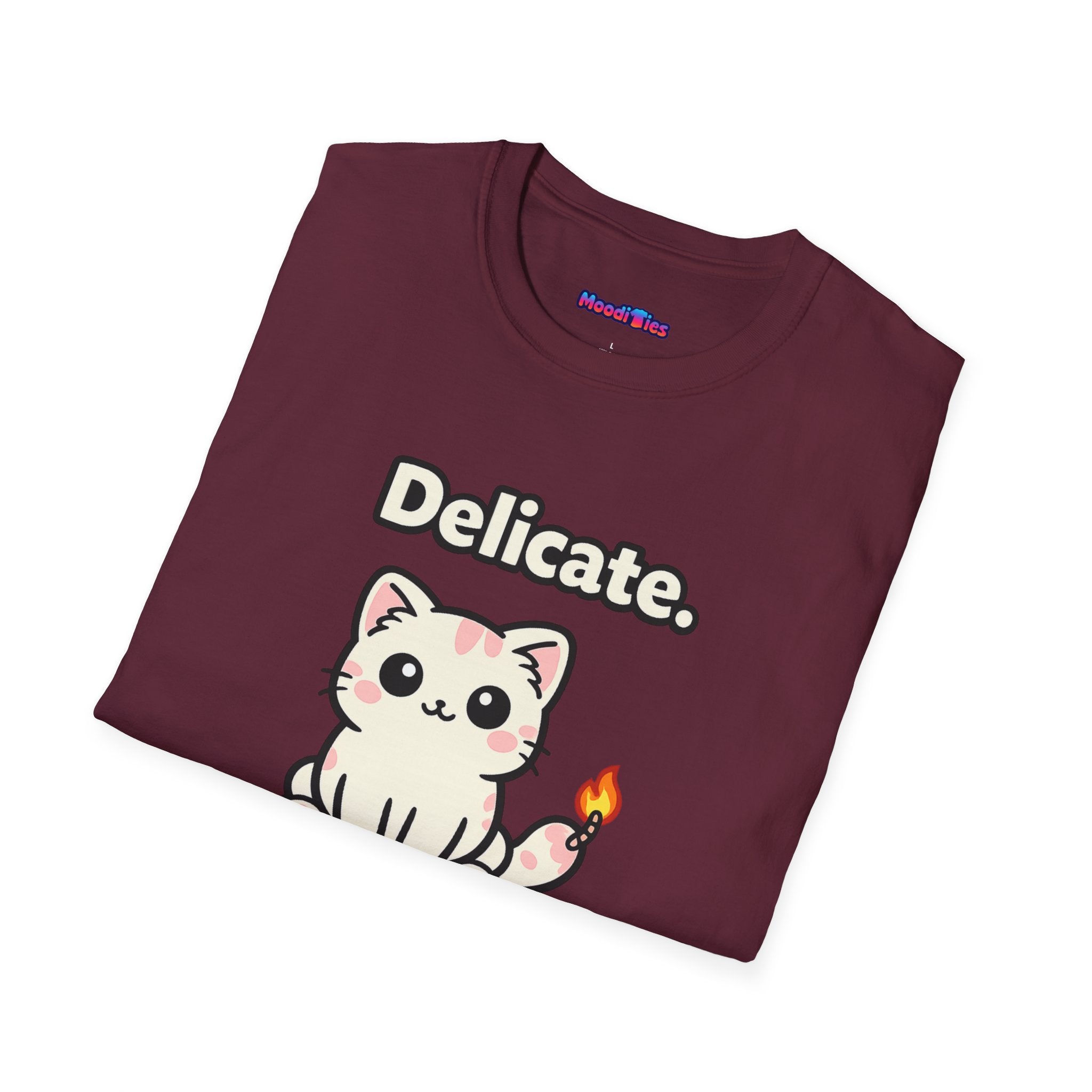 "Delicate. Like a Bomb." Cat T-Shirt