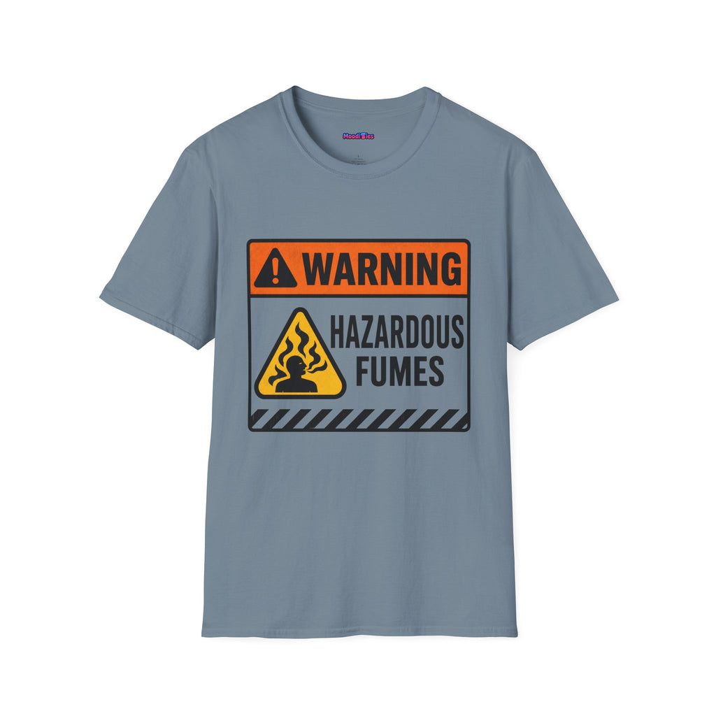 "Warning: Hazardous Fumes" Warning Sign T-Shirt