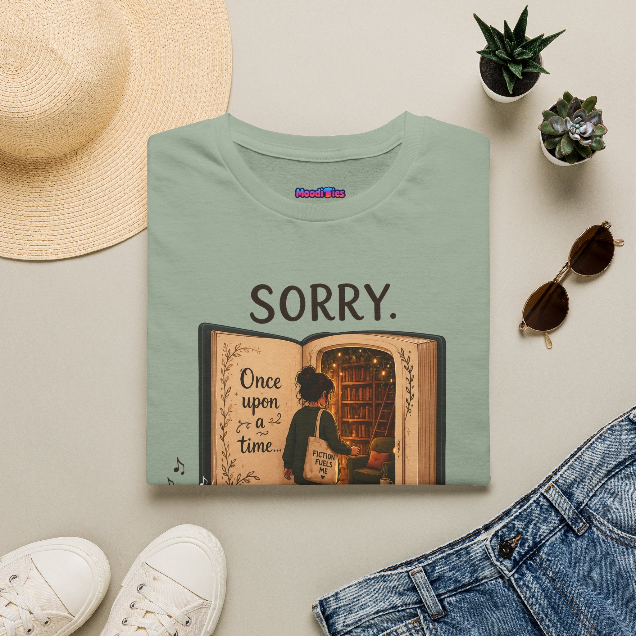 "Sorry. I'm In the Middle of Something Fictional." Book Portal T-Shirt