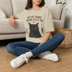 "My Cat Thinks You're Weird Too." Grumpy Cat T-Shirt