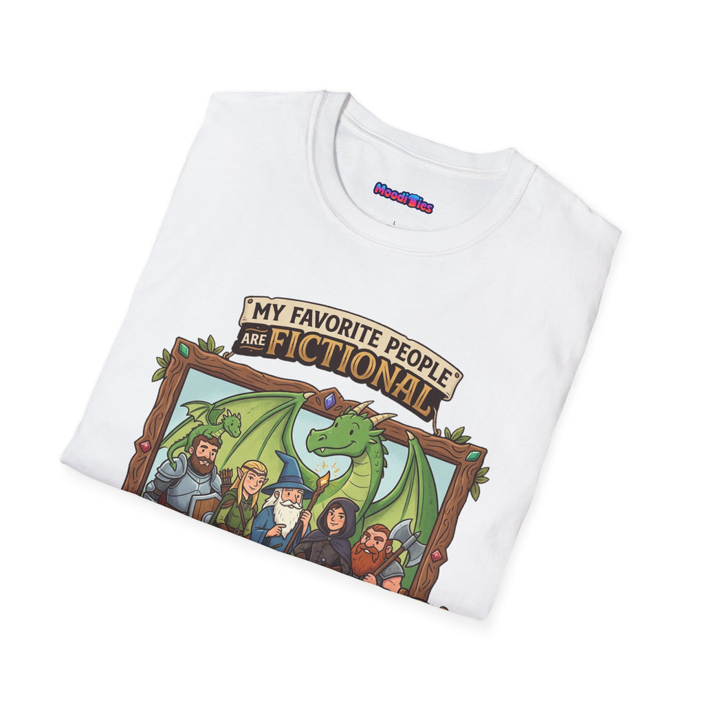 "My Favorite People Are Fictional" Fantasy Characters T-Shirt