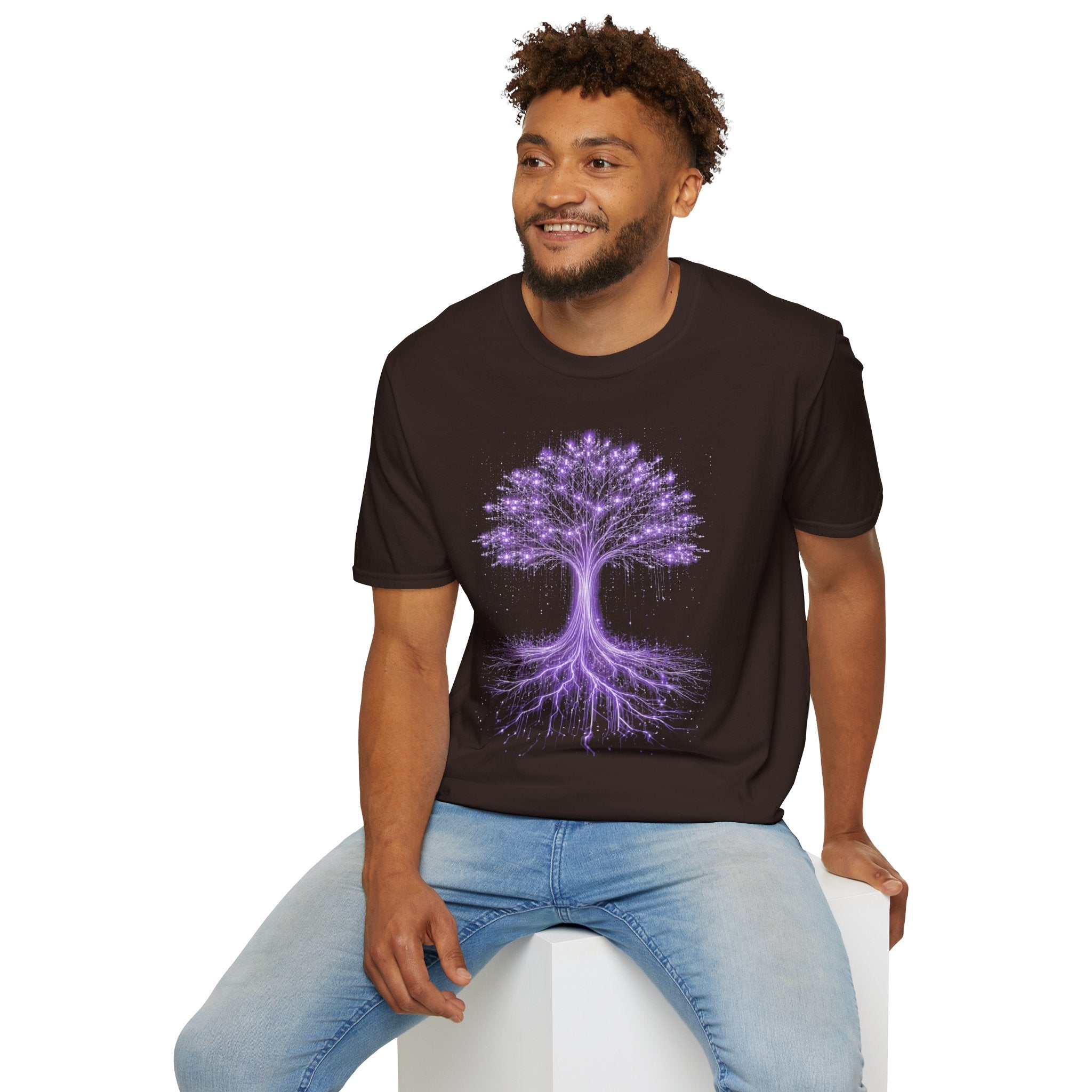 Digital Tree of Life (Purple) Graphic T-Shirt