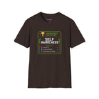 "Achievement Unlocked: Self-Awareness" Gamer Humor T-Shirt