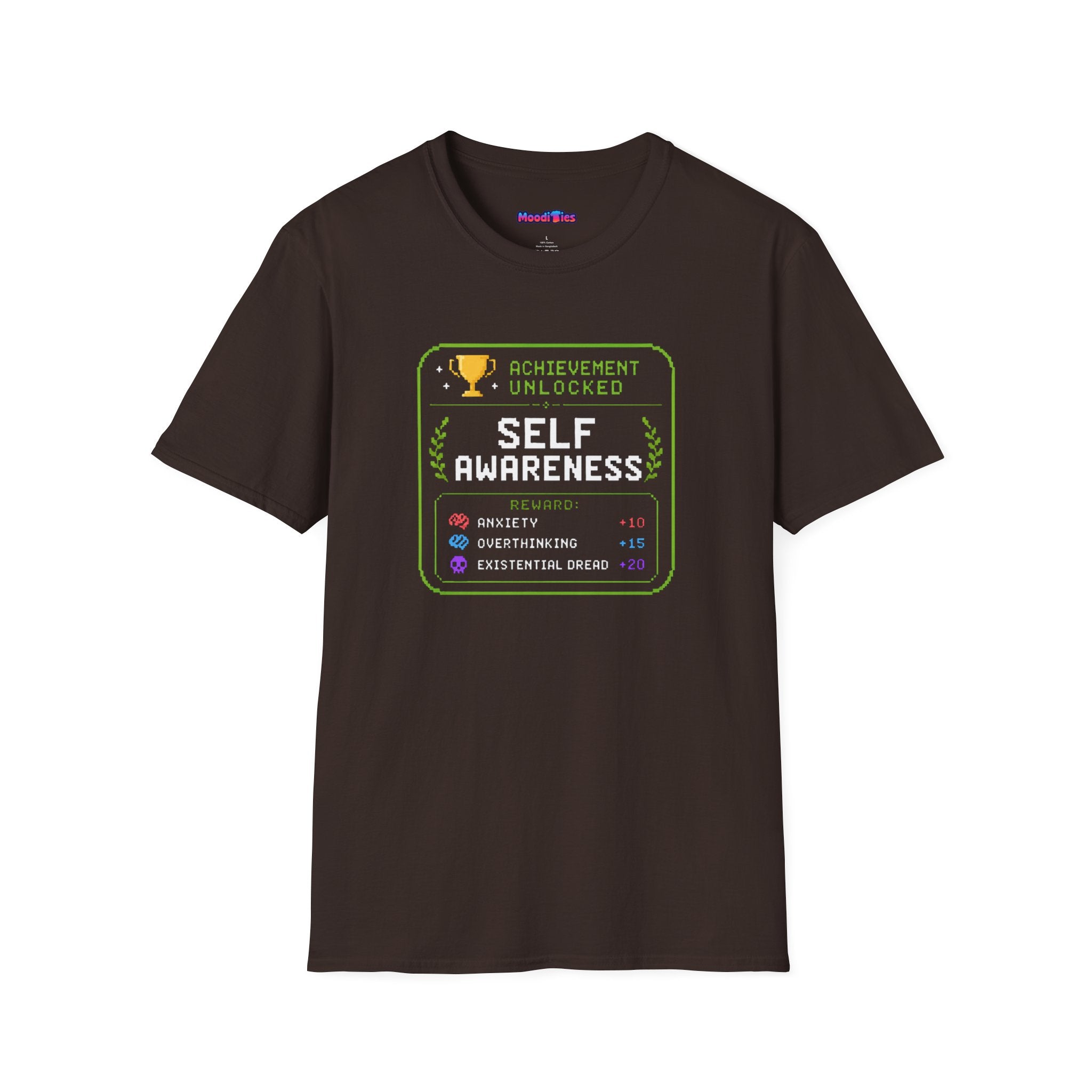 "Achievement Unlocked: Self-Awareness" Gamer Humor T-Shirt