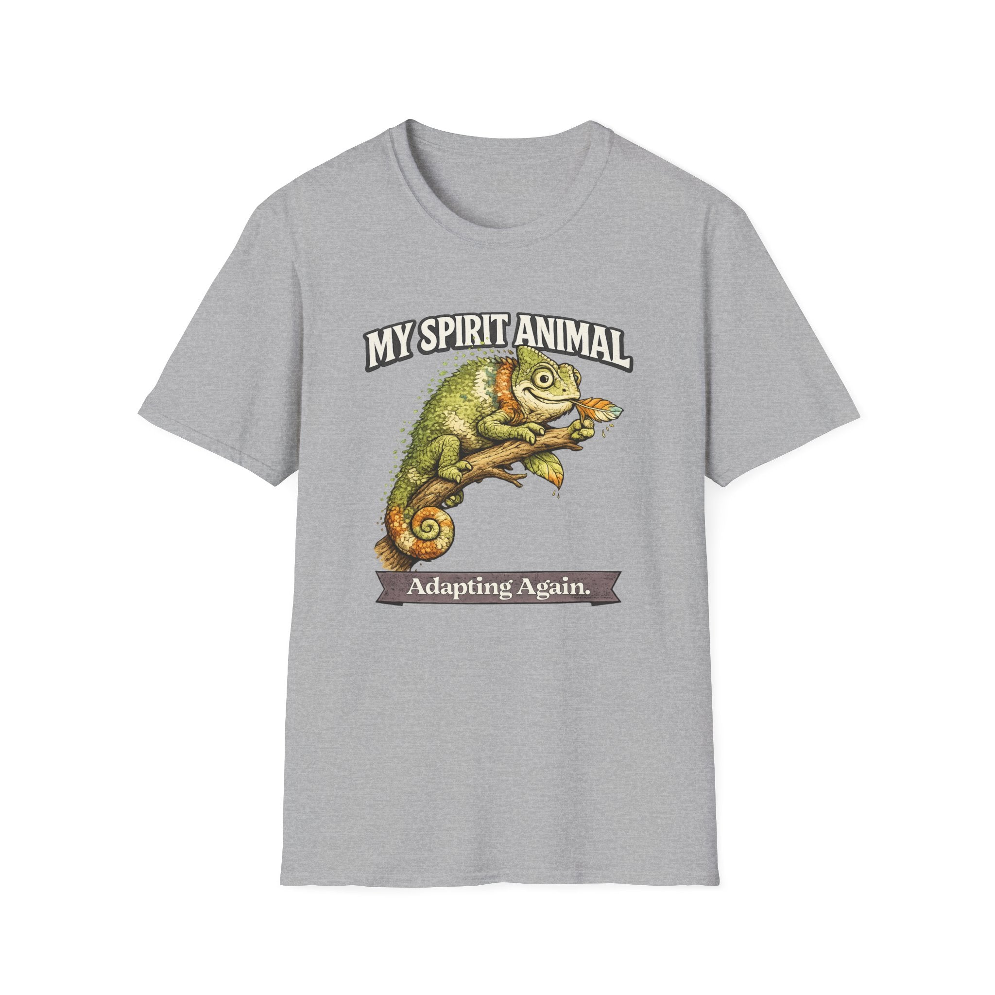 "My Spirit Animal: Chameleon (Adapting Again)" T-Shirt