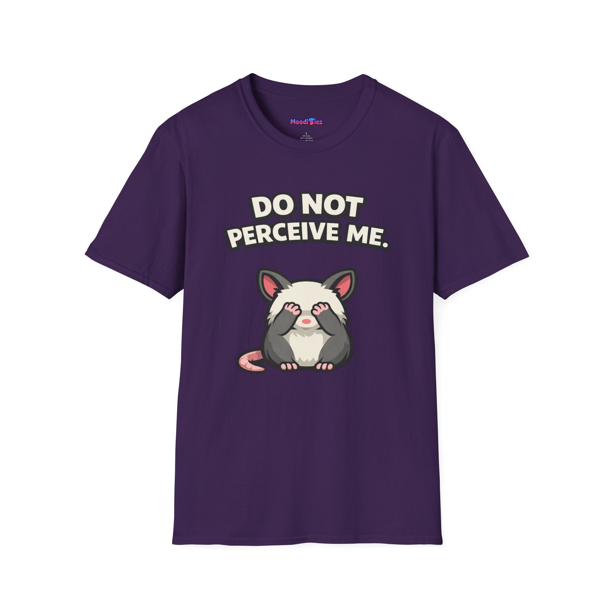"Do Not Perceive Me" Shy Opossum T-Shirt