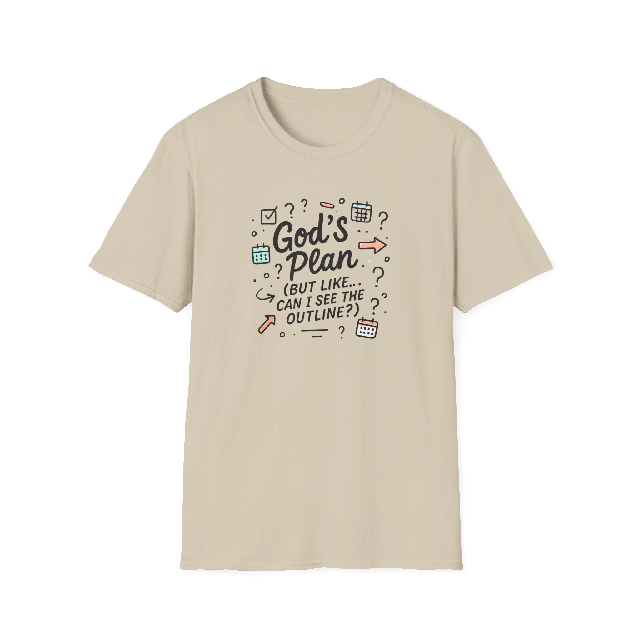 "God's Plan (But Like … Can I See The Outline?)" T-Shirt