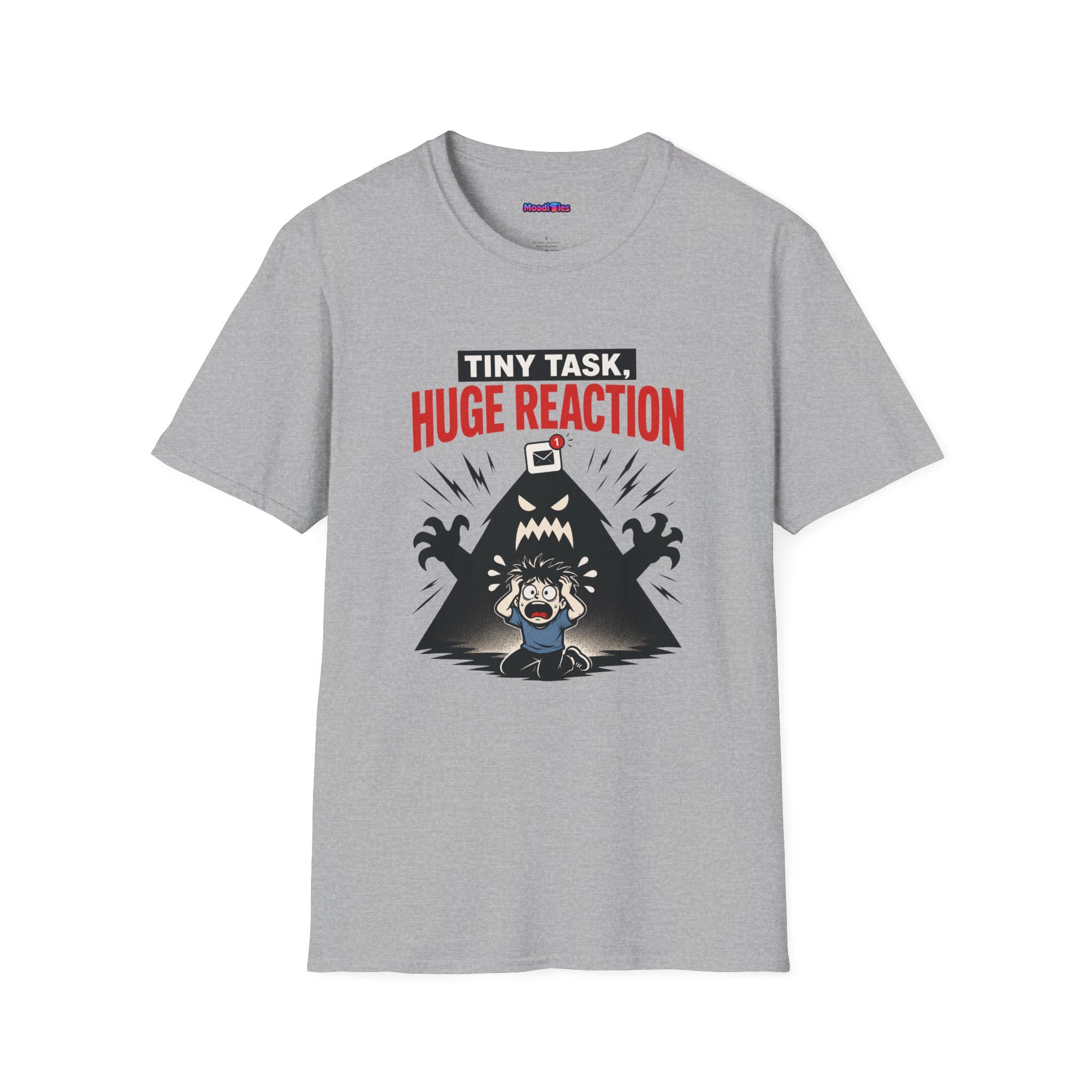 "Tiny Task, Huge Reaction" E-Mail Monster T-Shirt