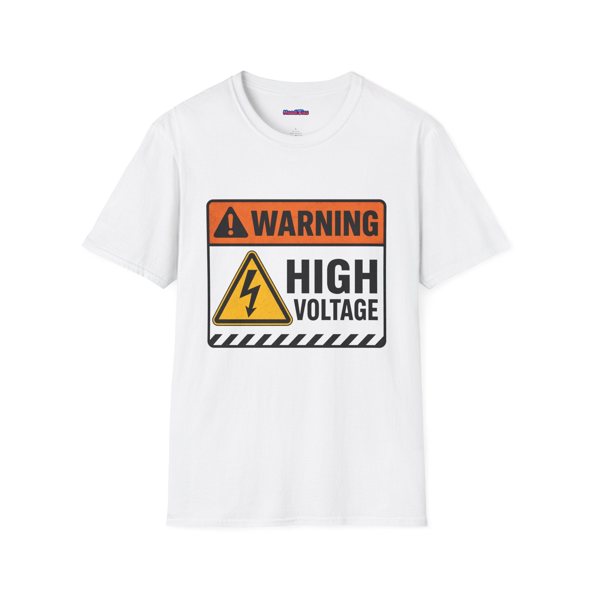 "Warning: High Voltage" Warning Sign T-Shirt