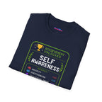 "Achievement Unlocked: Self-Awareness" Gamer Humor T-Shirt
