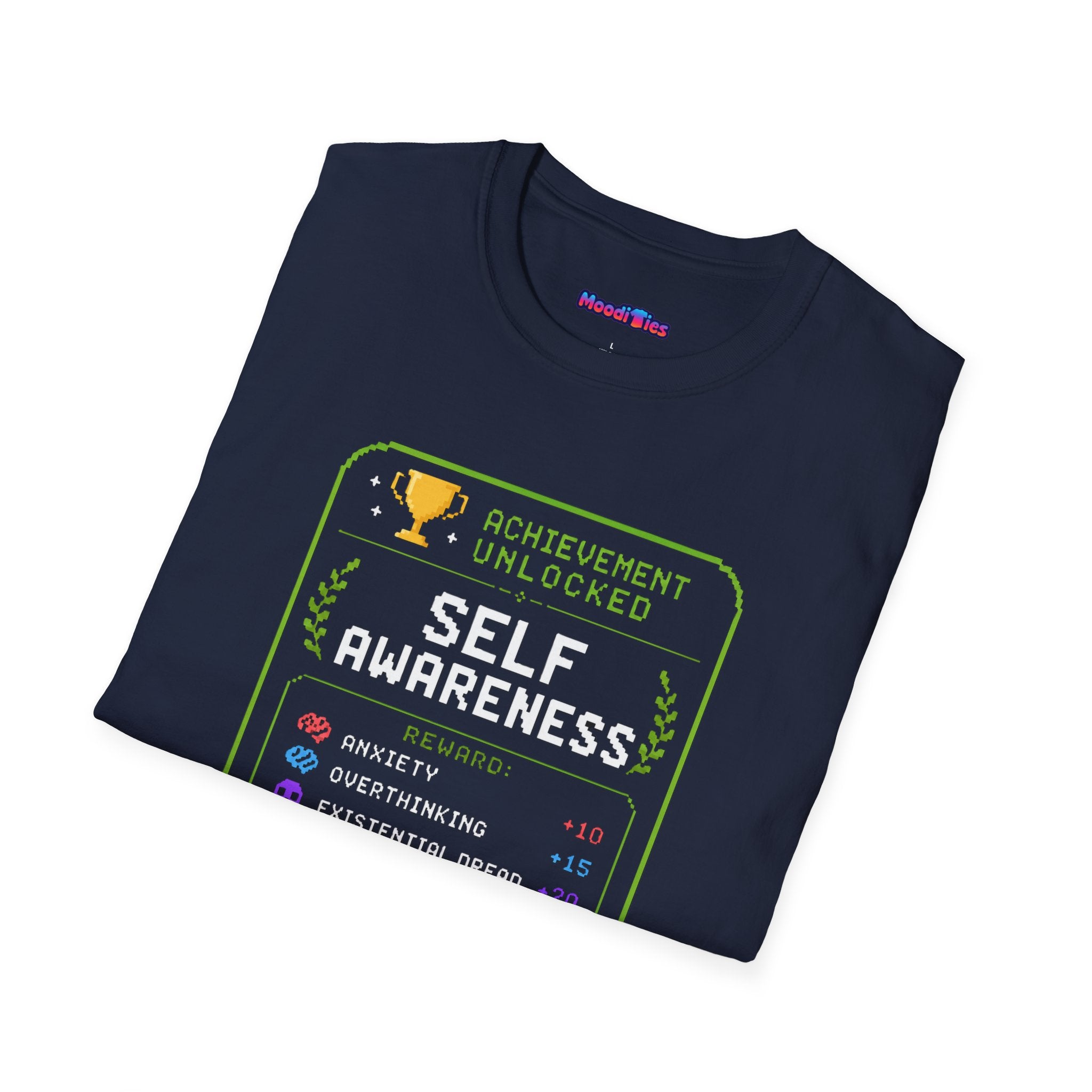 "Achievement Unlocked: Self-Awareness" Gamer Humor T-Shirt