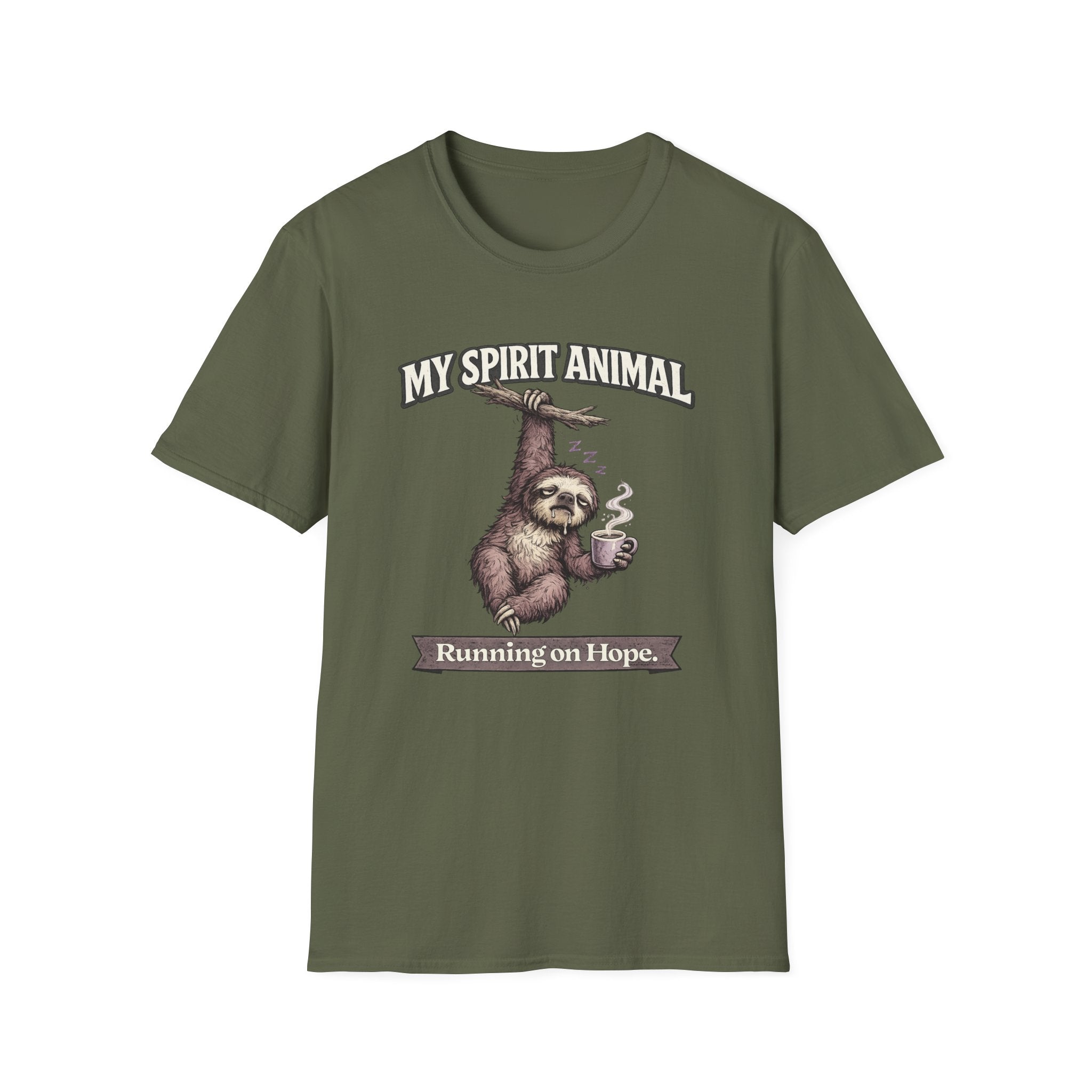 "My Spirit Animal: Sloth (Running on Hope)" T-Shirt