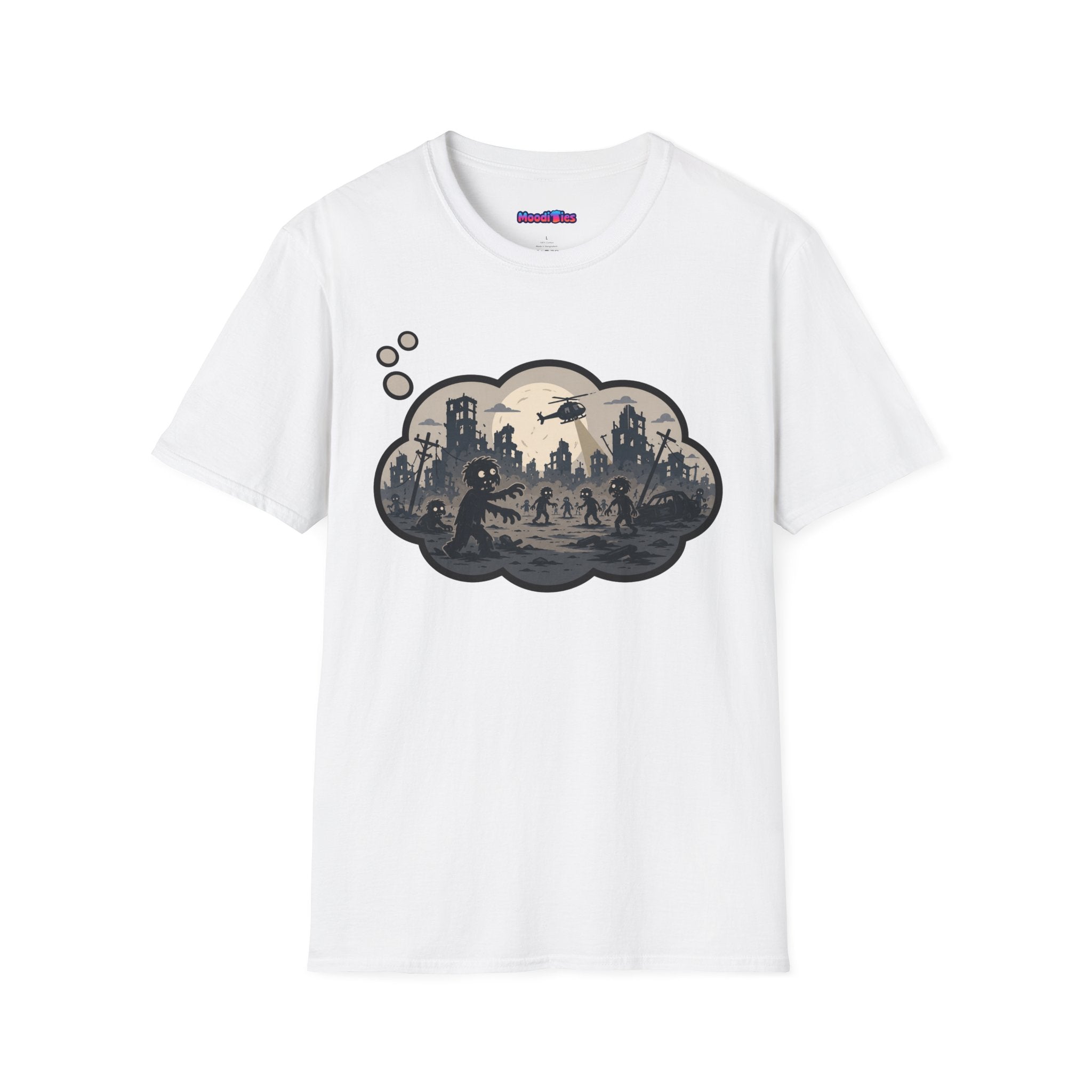 "Zombie Apocalypse" Anxiety Thought Bubble T-Shirt