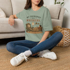 "My Therapist Has Whiskers." Therapy Cat T-Shirt