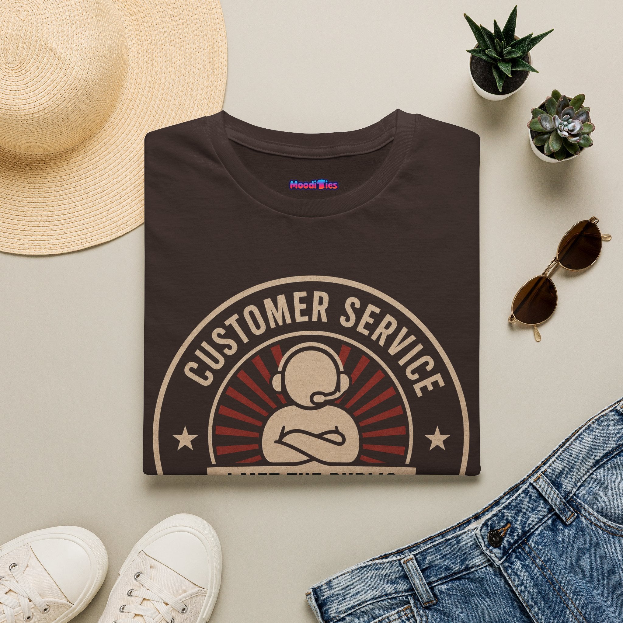 "Customer Service Survivor: I Met The Public, I’m Not Impressed" T-Shirt