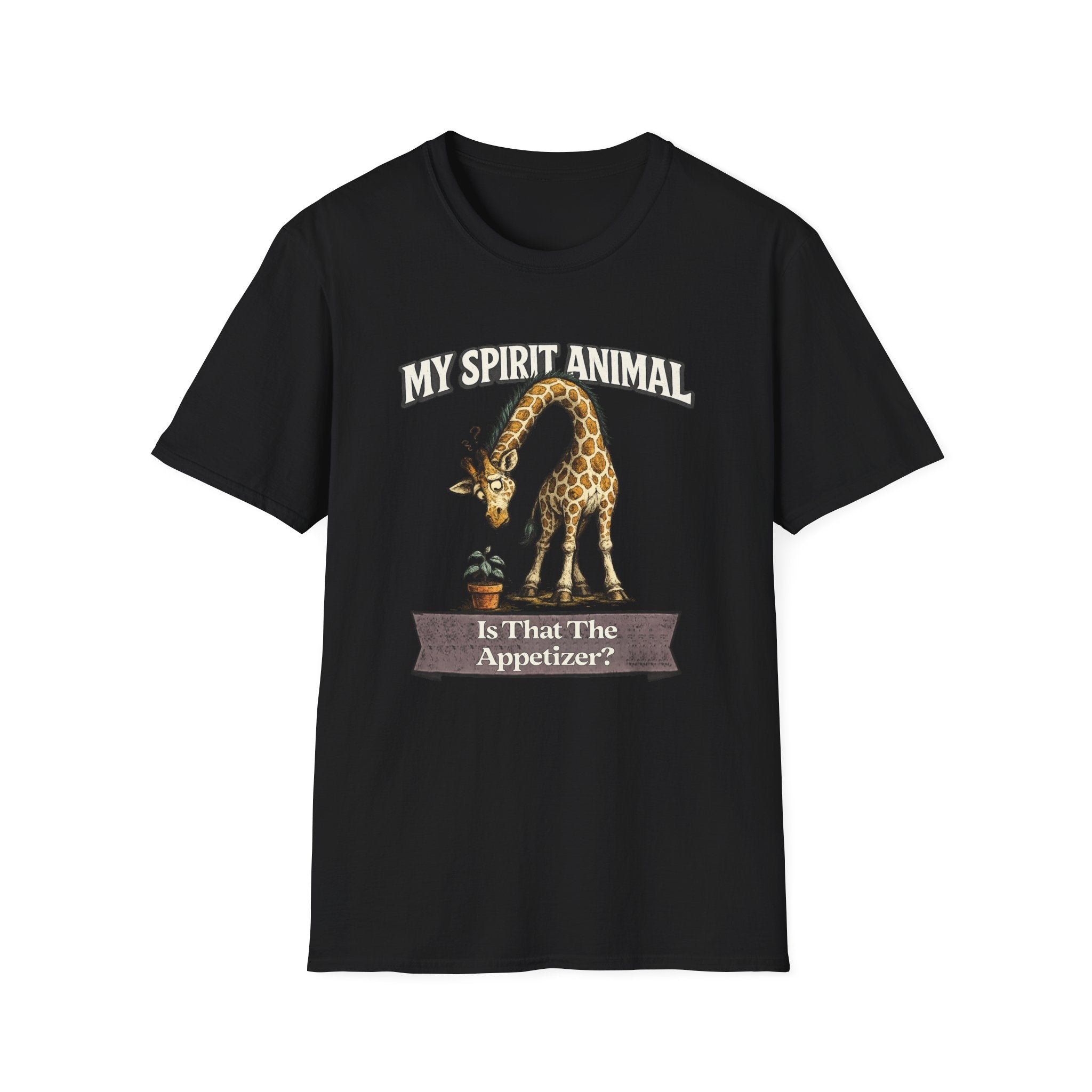 "My Spirit Animal: Giraffe (Is That The Appetizer)" T-Shirt