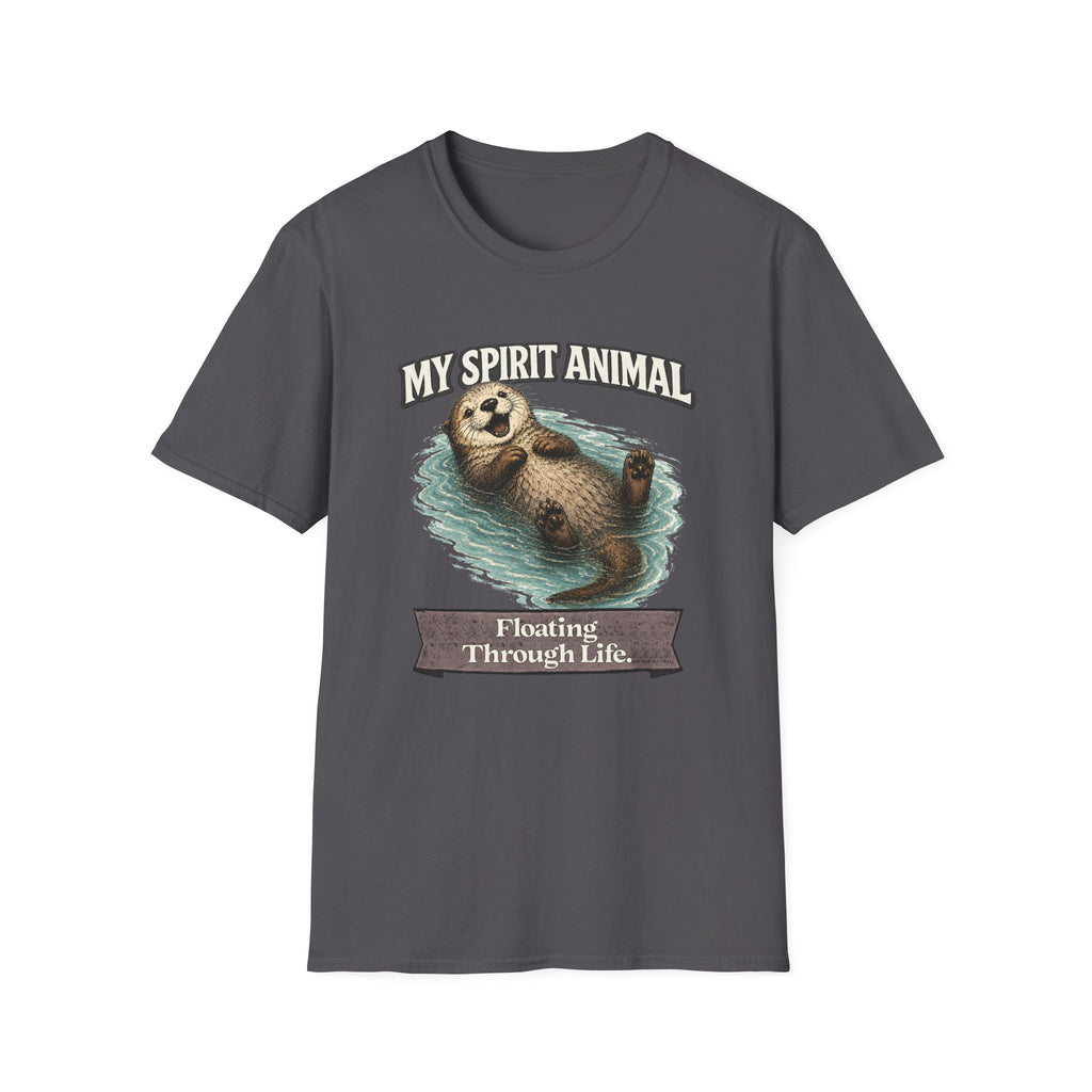 "My Spirit Animal: Otter (Floating Through Life)" T-Shirt