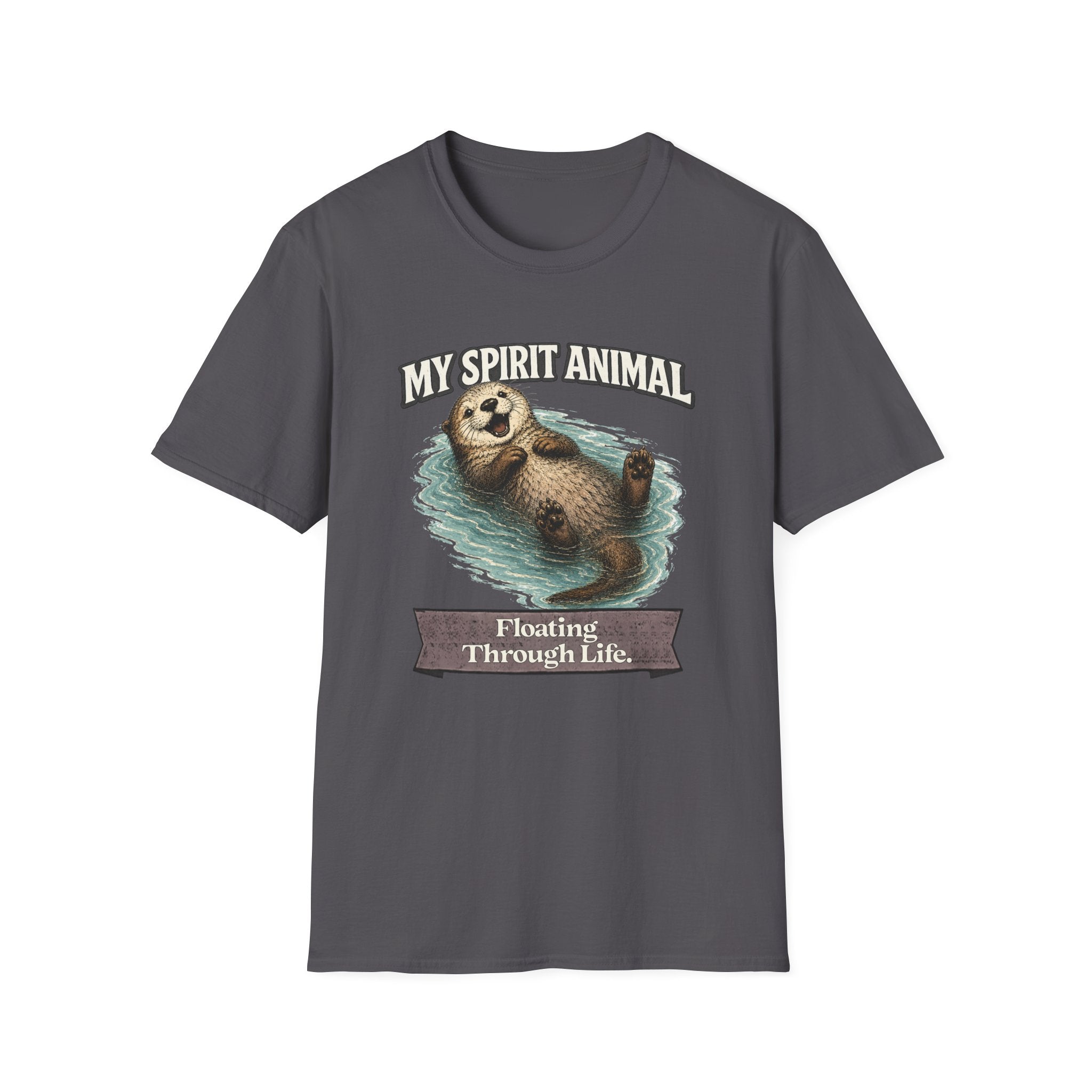 "My Spirit Animal: Otter (Floating Through Life)" T-Shirt