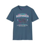 "Certified Overthinker" Retro Brain Graphic T-Shirt