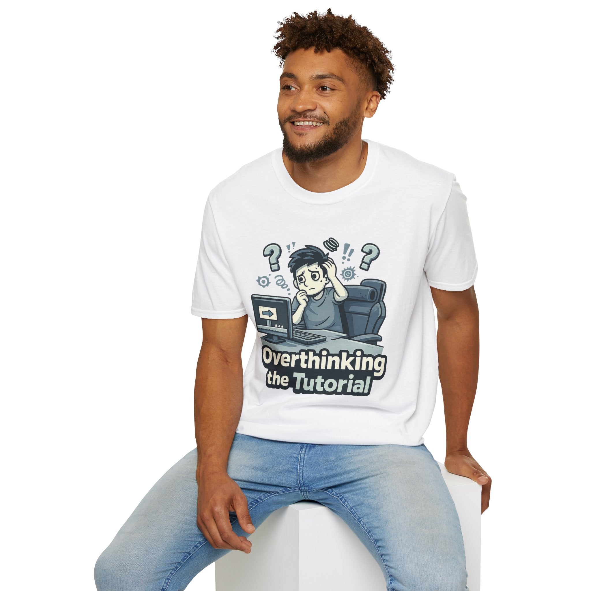 "Overthinking the Tutorial" Gamer Graphic T-Shirt
