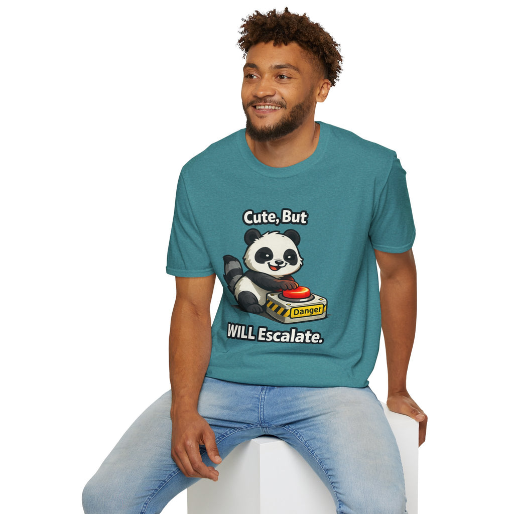 "Cute, But Will Escalate" Danger Panda T-Shirt