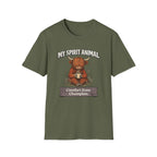 "My Spirit Animal: Highland Cow (Comfort Zone Champion)" T-Shirt